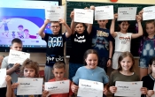 Mali programiści ze szkoły podstawowej w Malanowie