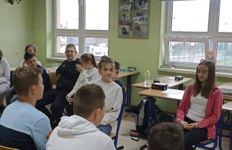 uczniowie klasy VII B