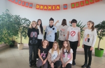20.Uczniowie podczas Swiatowego Dnia rzucania Palenia