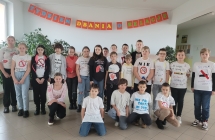 11.Uczniowie podczas Swiatowego Dnia rzucania Palenia
