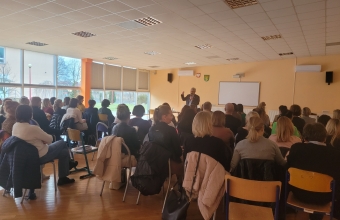 Nauczyciele sp. Malanow, Dziadowice, Milaczew podczas szkolenia z panem szelagiem