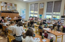 6.1. Uczniowie podczas warsztatow. Profilaktyka agresji. Rozwiazywanie konfliktow.