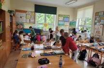 4.1. Uczniowie podczas warsztatow. Profilaktyka agresji. Rozwiazywanie konfliktow.