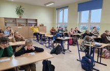 6.Uczniowie klasy 4a podczas lekcji otwartej