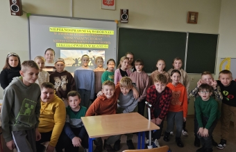 5.Uczniowie klasy 4a podczas lekcji otwartej