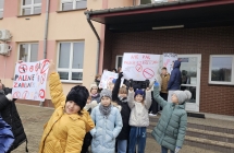 11.Uczniowie podczas Swiatowego dnia Rzucania Palenia Tytoniu