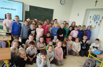 wizyta szesciolatkow na lekcji pokazowej w klasie 1c (1)