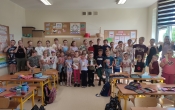 Uniowie wraz z przedszkolakami