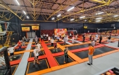 Widok na trampoliny
